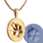 Personalisierte Kette mit Pfotenabdruck vom eigenem Hund gold